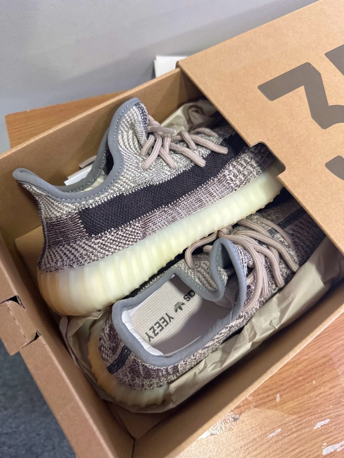 Adidas FZ1267 Yeezy Boost 350 V2 Zyon Trainers UK 5.5 👟