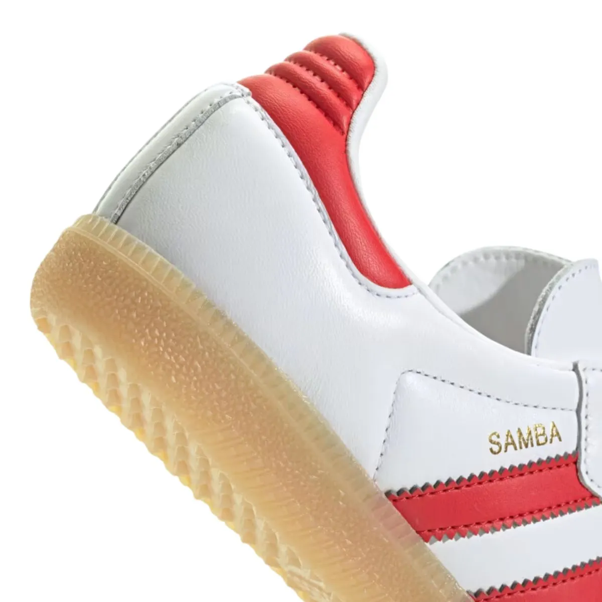 Adidas Kid's (Grade School) Samba OG Cloud White/Collegiate Red/Gum