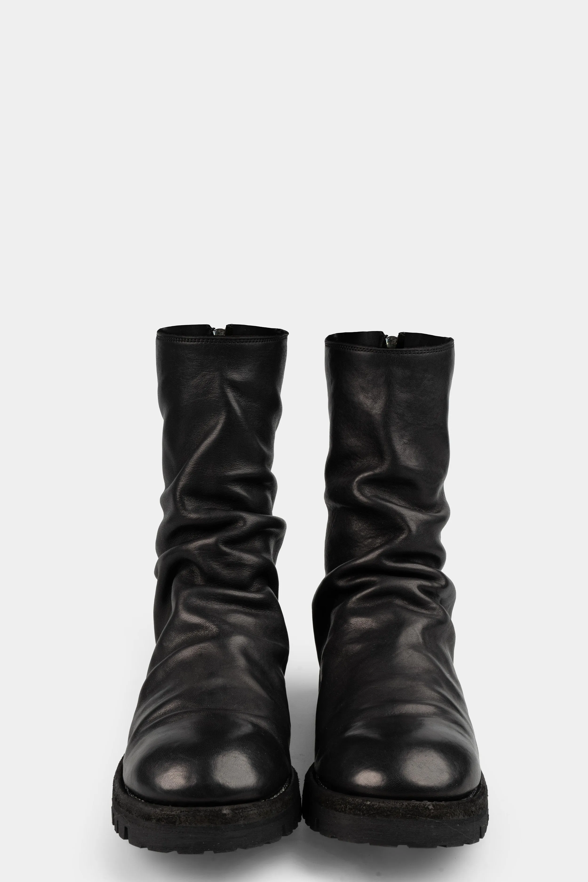 Back zip high top boots | 788V