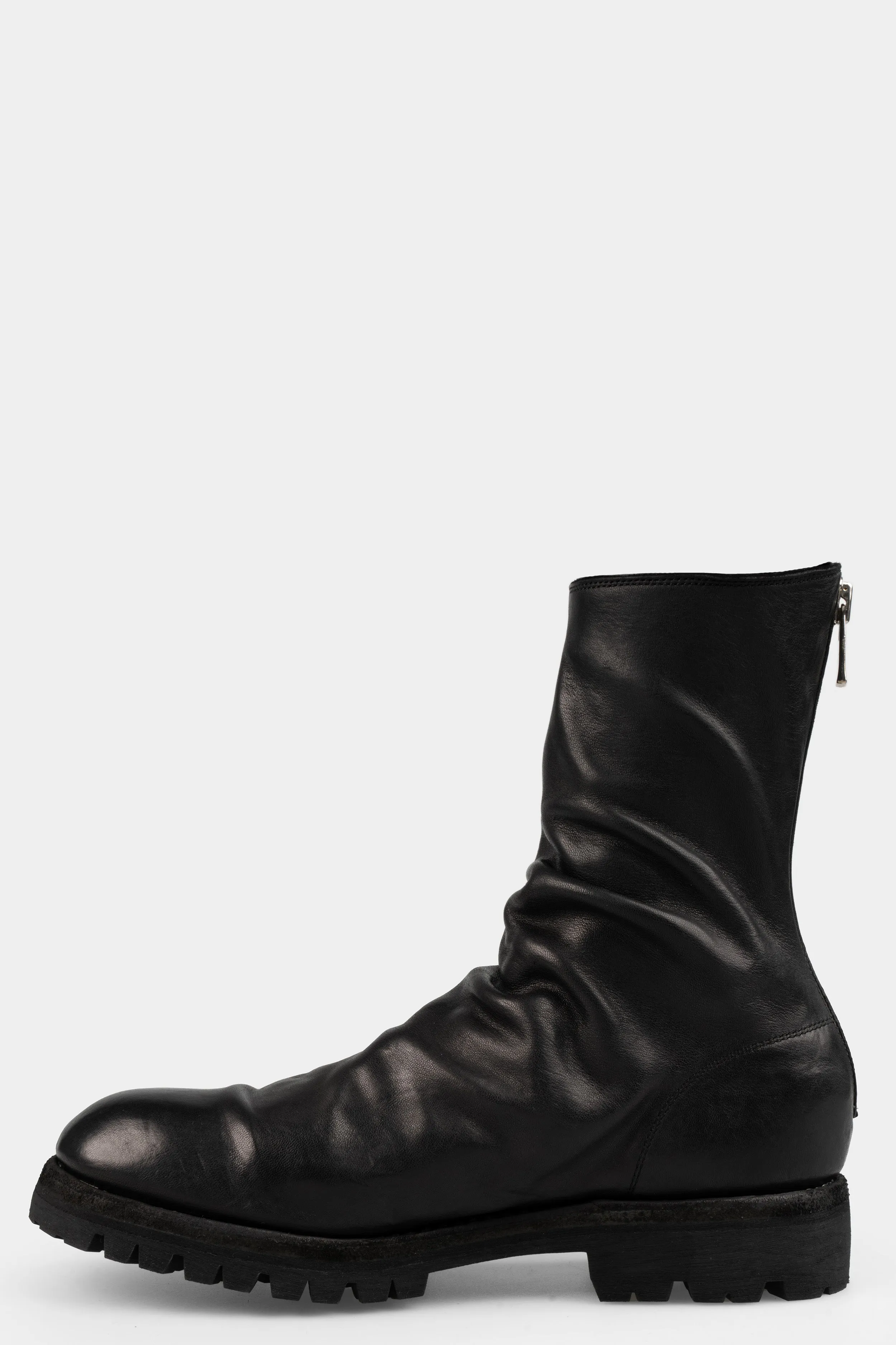 Back zip high top boots | 788V