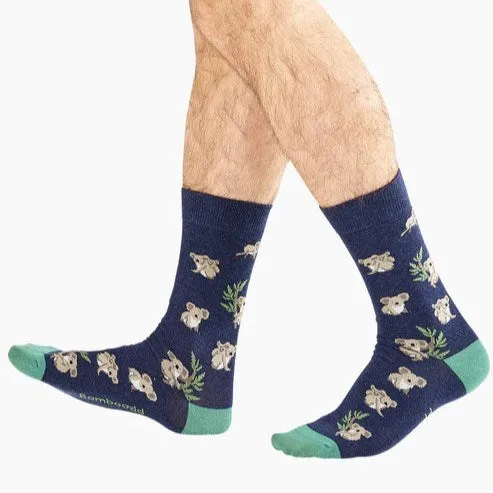 Bamboozld: Mens Koala Navy Bamboo Sock