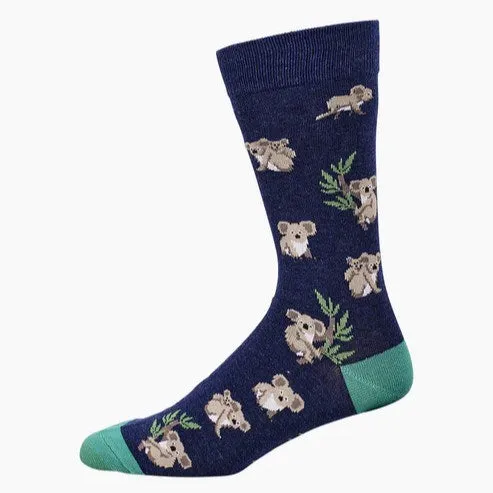 Bamboozld: Mens Koala Navy Bamboo Sock