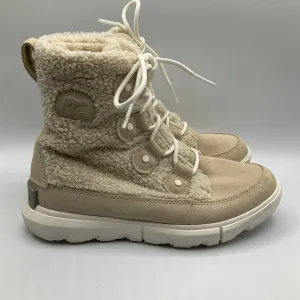 Boots Snow By Sorel In Cream, Size: 6.5