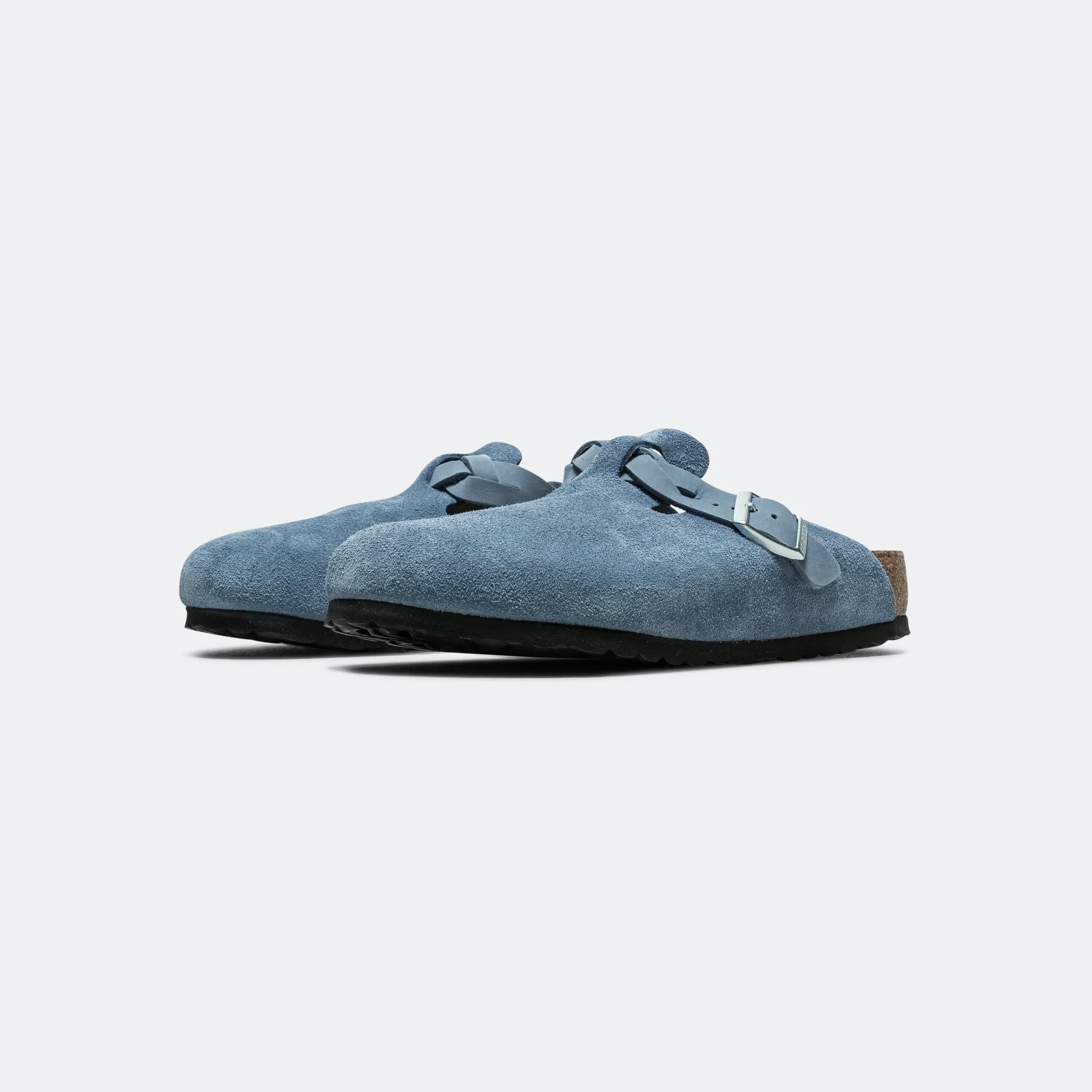 Boston Braided - Elemental Blue Suede Leather