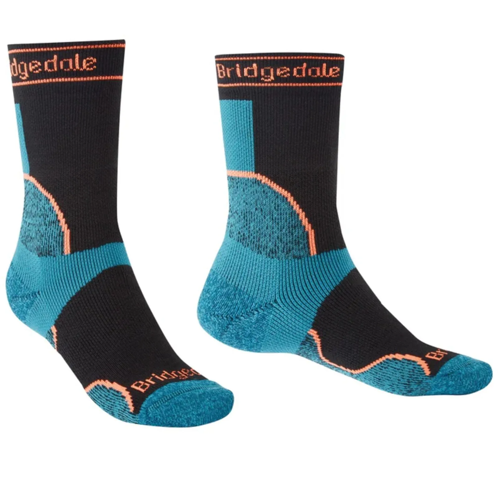 Bridgedale Womens Trail Run Midweight T2 Merino Sport Crew Socks