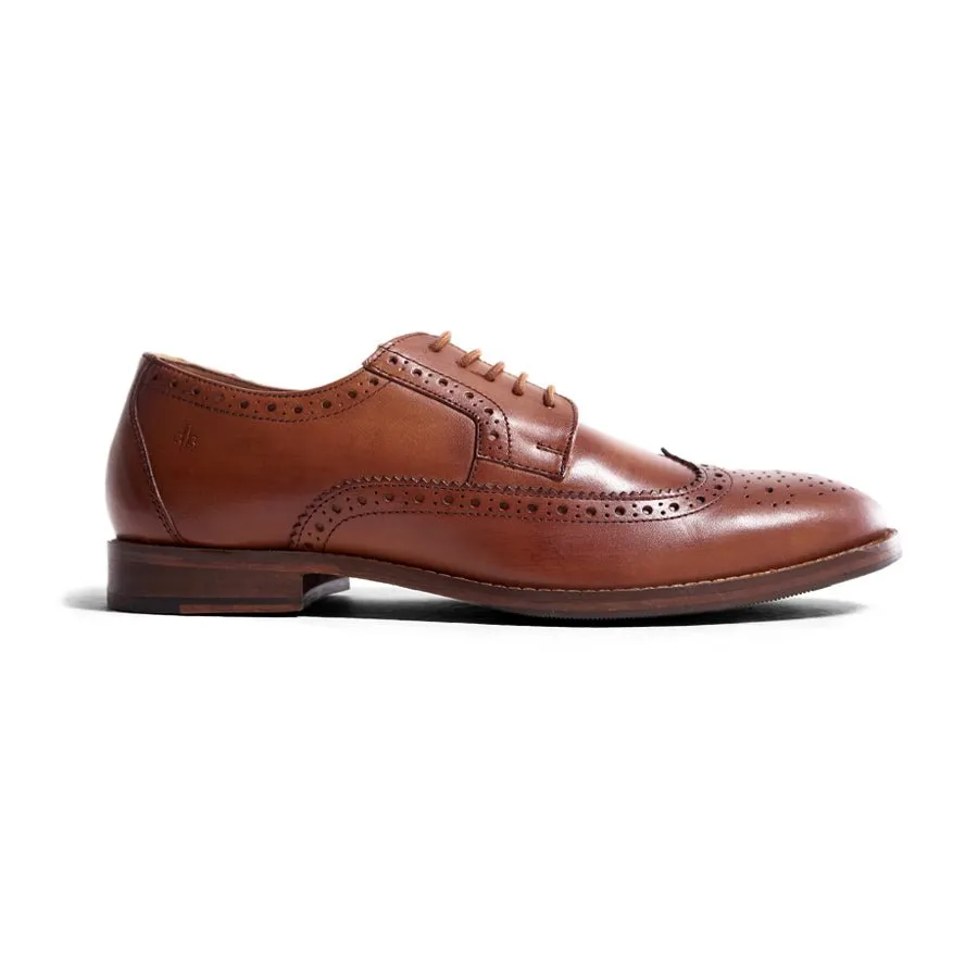 British Tan Wingtip Shoes