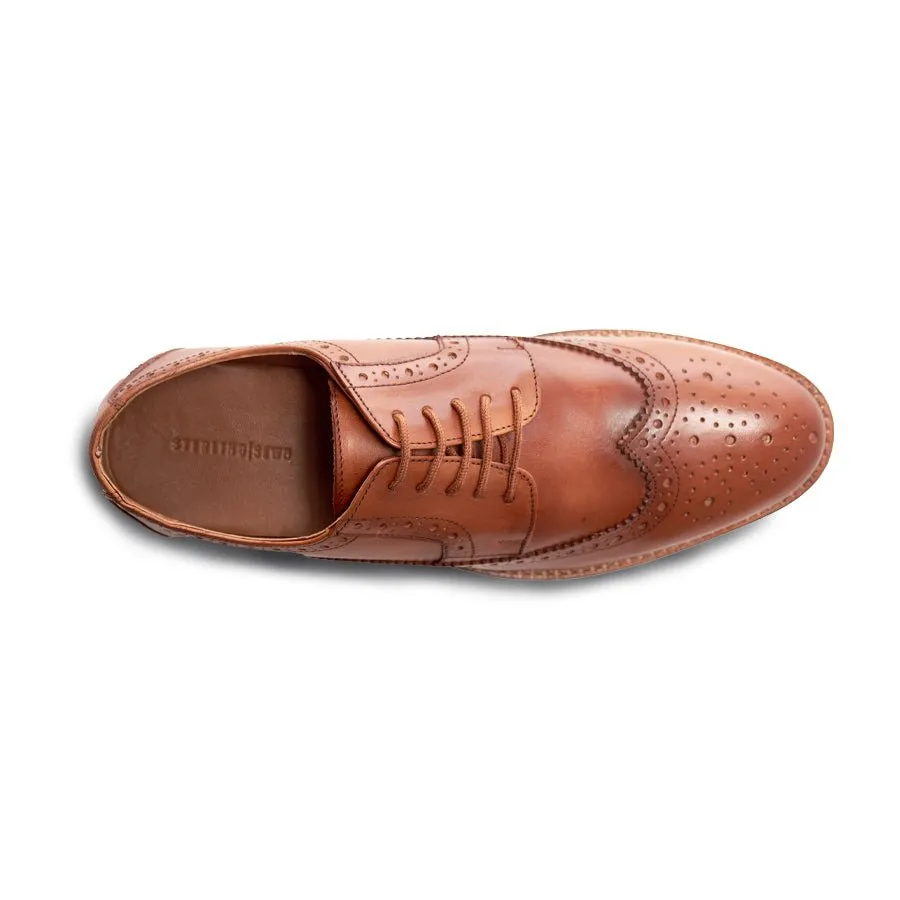 British Tan Wingtip Shoes