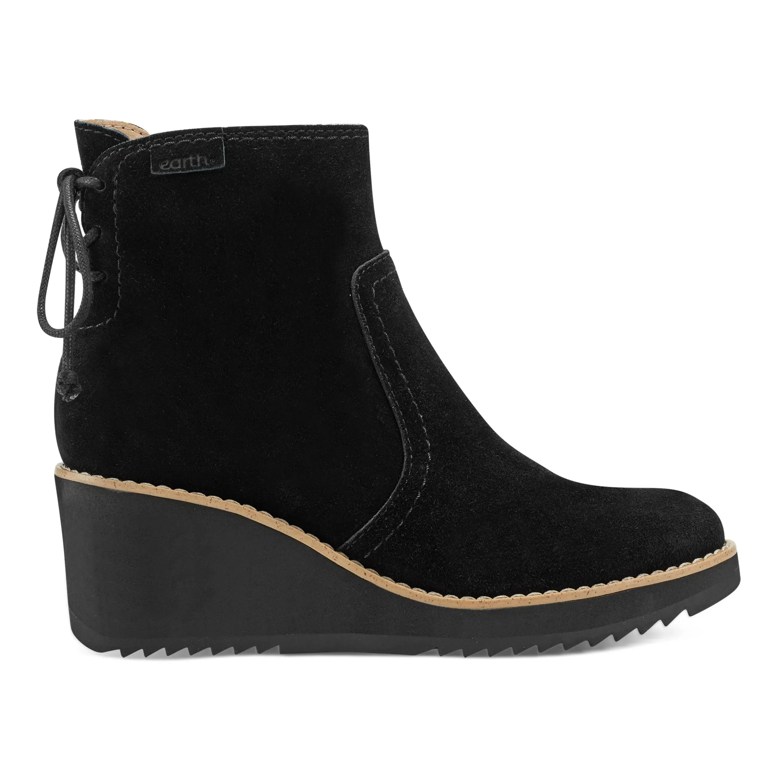 Calia Round Toe Casual Wedge Ankle Booties