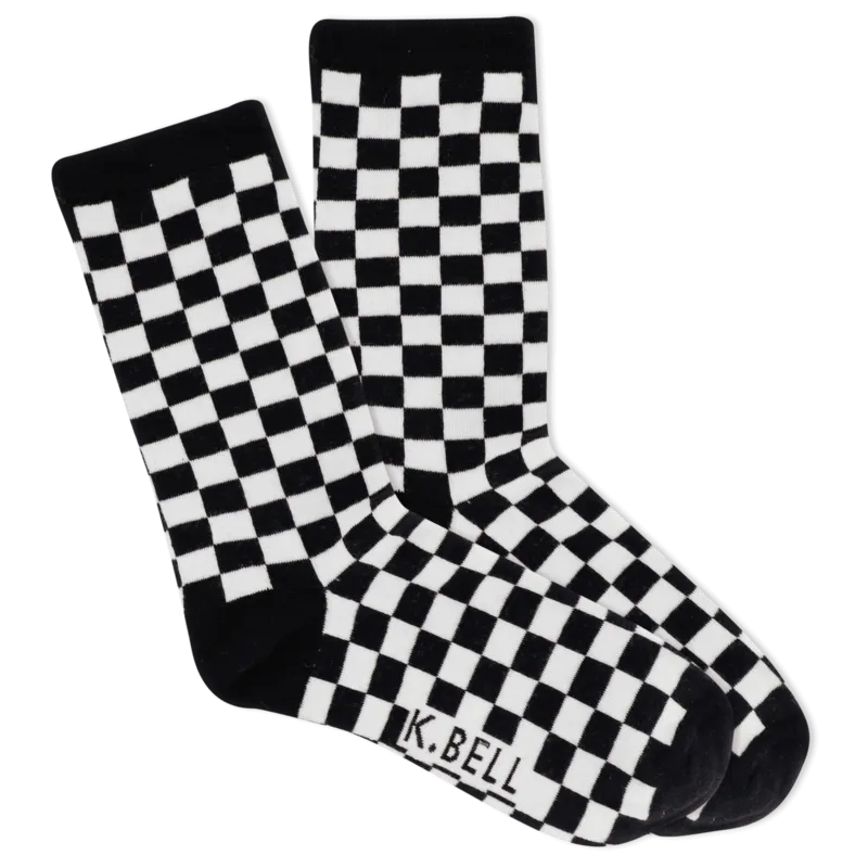 Checkers Women's Crew Sock