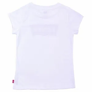 Child's Short Sleeve T-Shirt Levi's Batwing B White