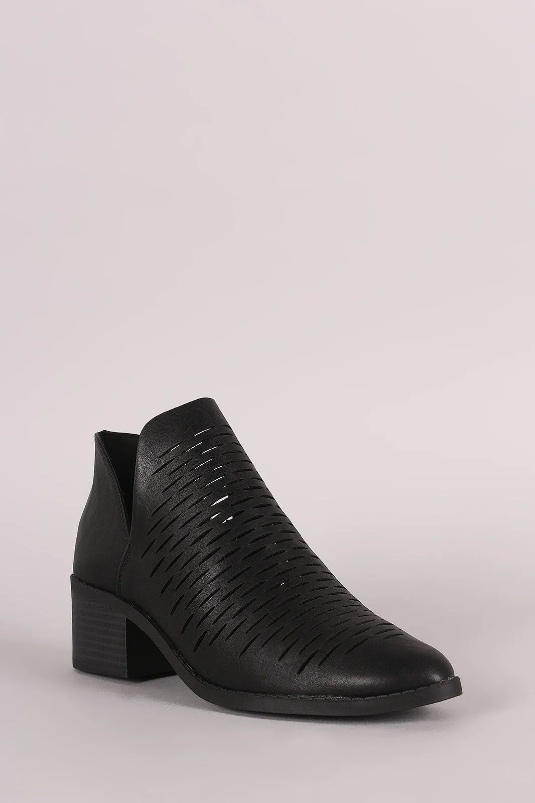 City Classified Laser Cut Slit Booties