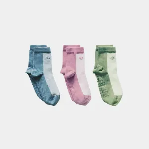 Cool Tones Kids Short Socks - 98% Organic Cotton