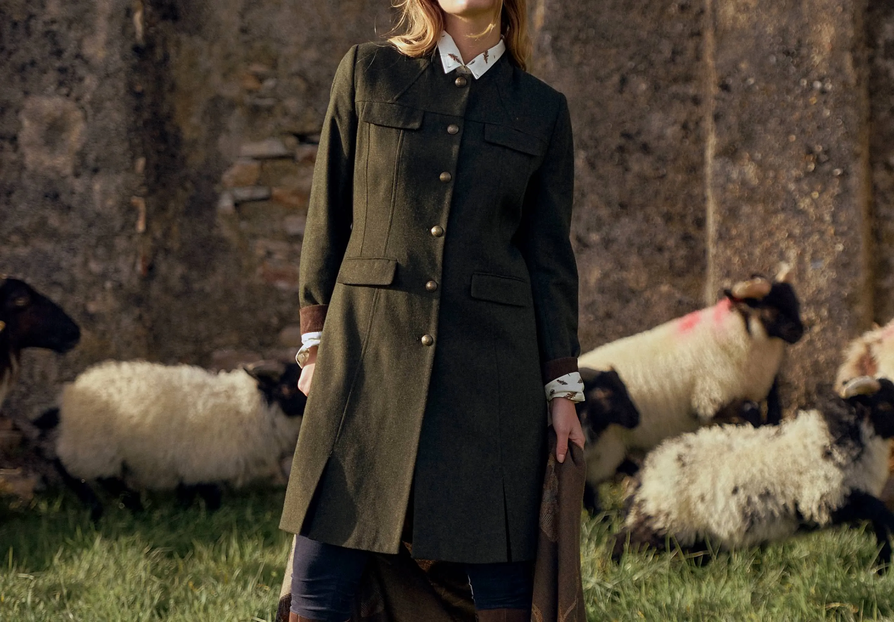 Coolepark Tweed Coat - Loden