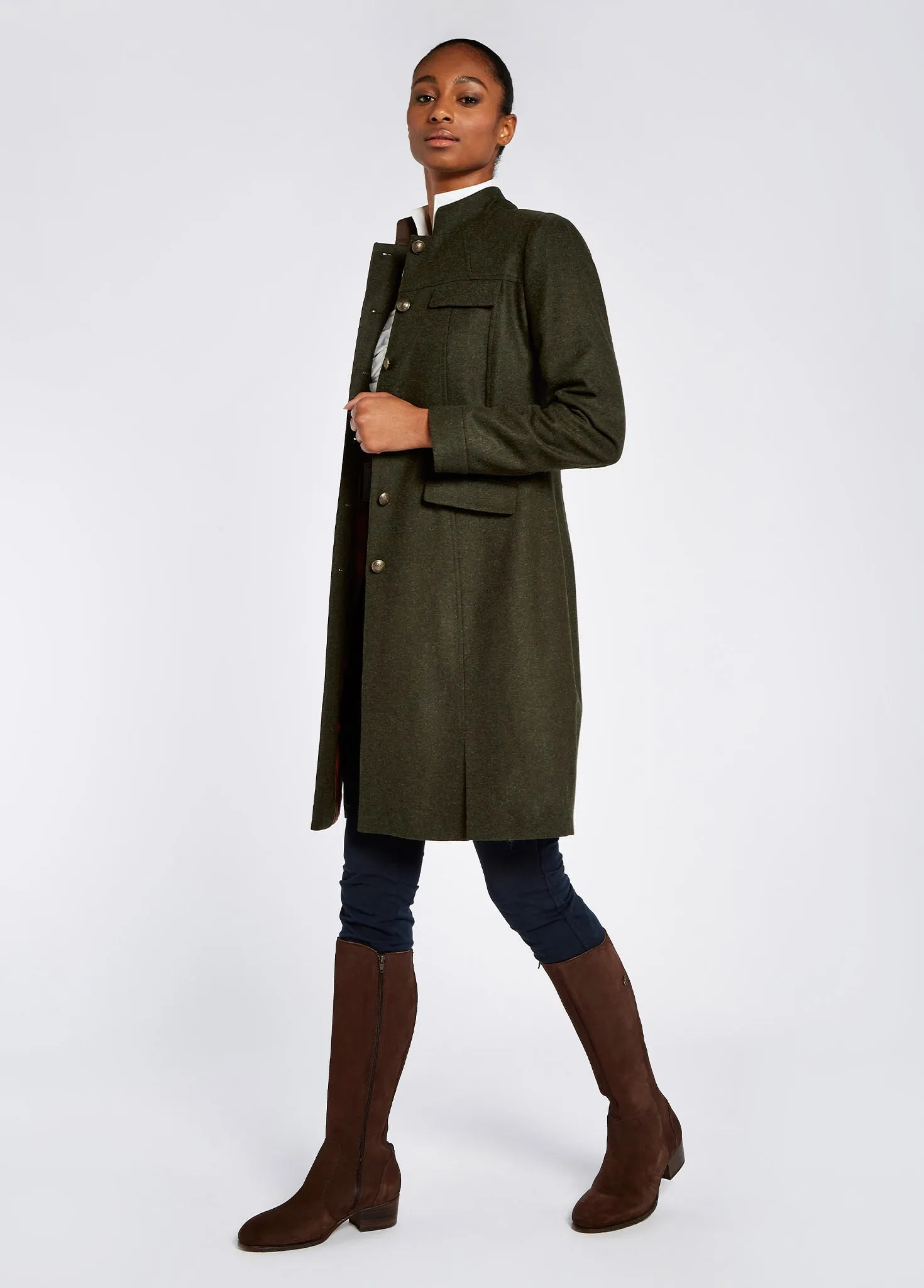 Coolepark Tweed Coat - Loden