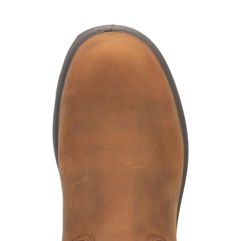 Dan Post Cummins Waterproof Tan Round Toe Leather Boot