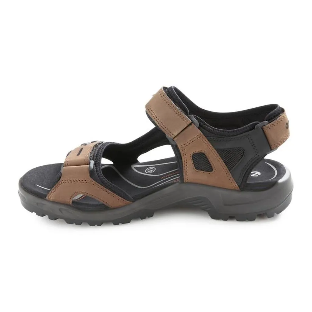 Ecco men's 069564-52340 Yucatan sandal bison/black/black SIZE 47