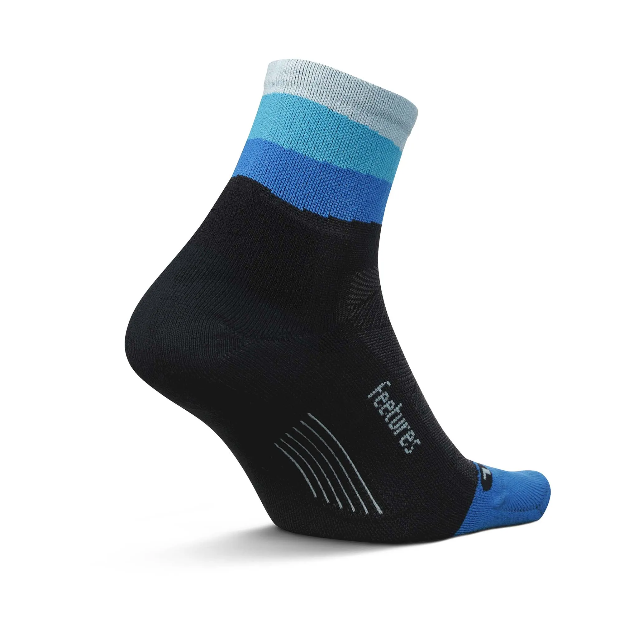 Feetures | Unisex Elite Light Cushion Quarter - Oceanic Ascent