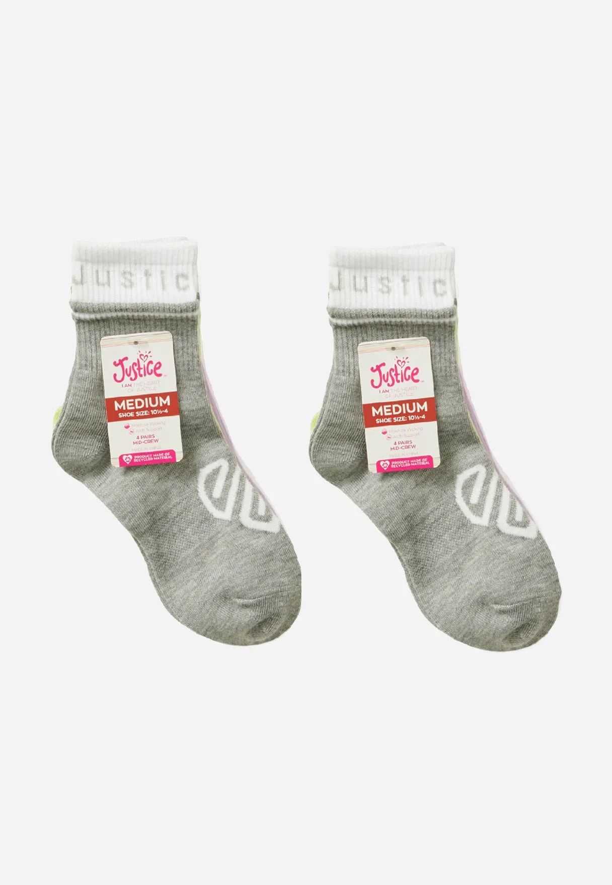 Four-Pack Mid Crew Sock Set