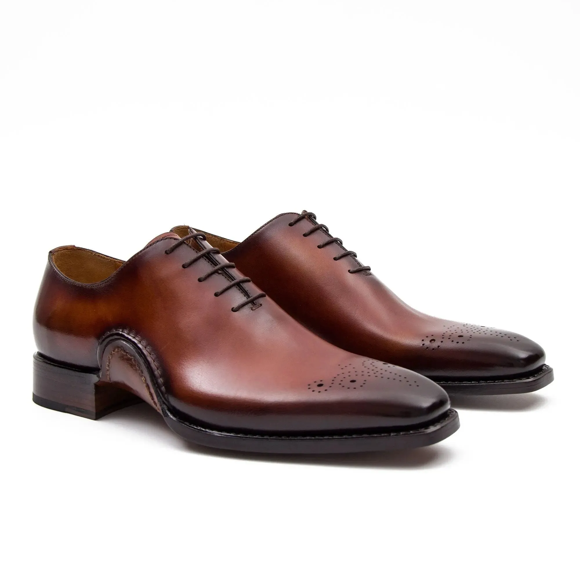 Goodyear Handmade Patina Oxford Shoes