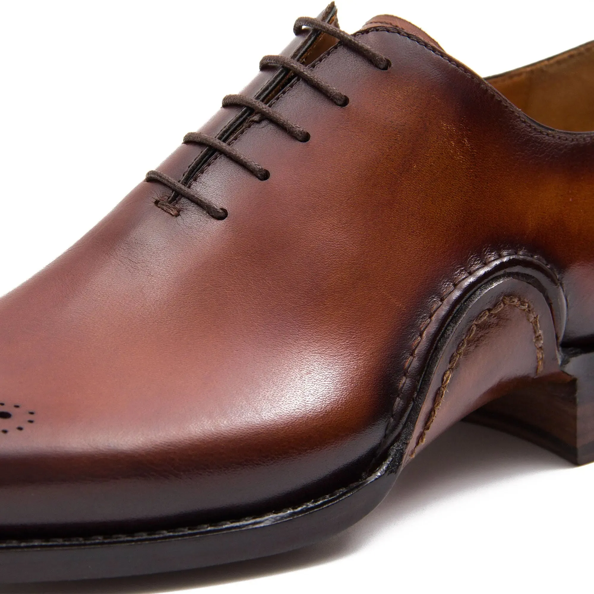 Goodyear Handmade Patina Oxford Shoes