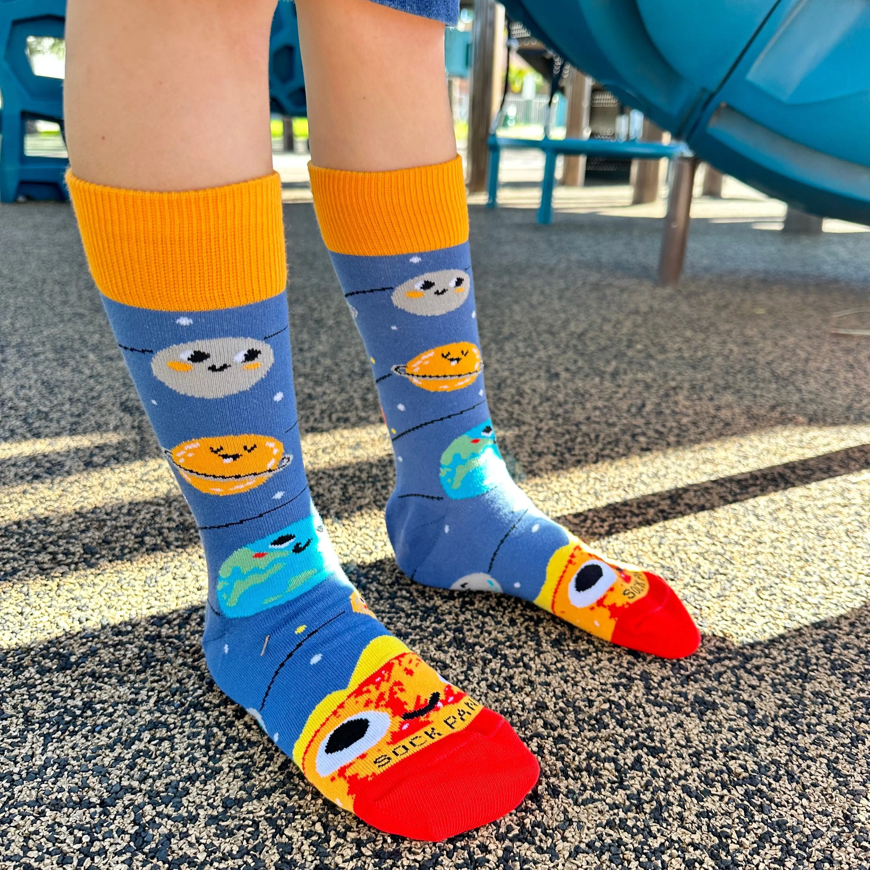 Happy Planets Socks from the Sock Panda (Adult Small -  Shoe Sizes 2-5)