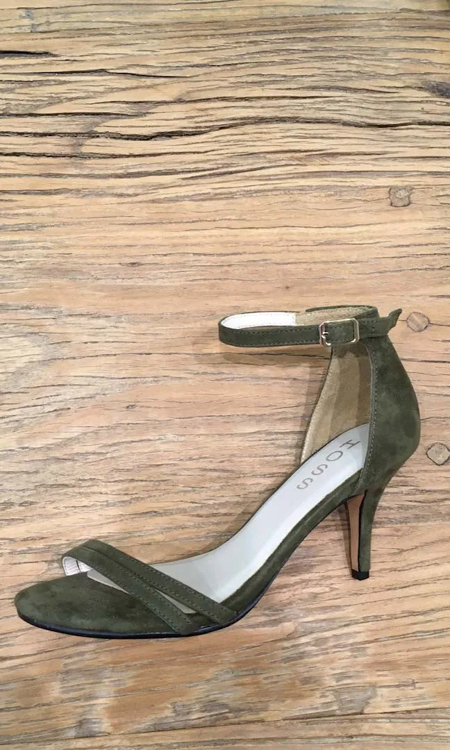 HOSS Morgan Olive Suede Heels