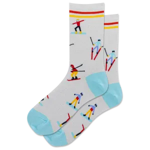 HOTSOX Women's Metallic Skiers Crew Sock