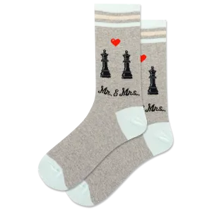 HOTSOX Women's Mr. and Mrs. Crew Sock