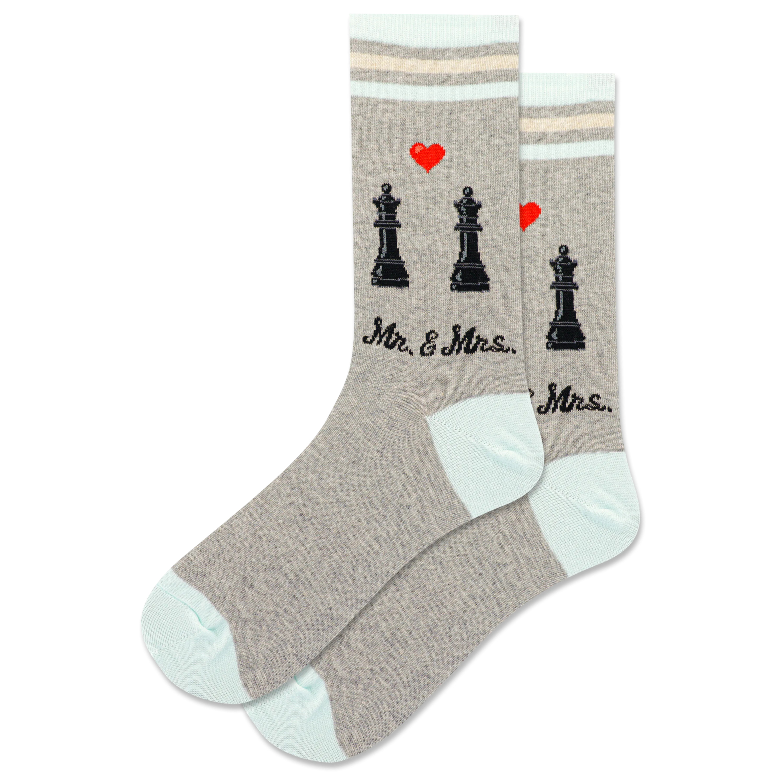 HOTSOX Women's Mr. and Mrs. Crew Sock