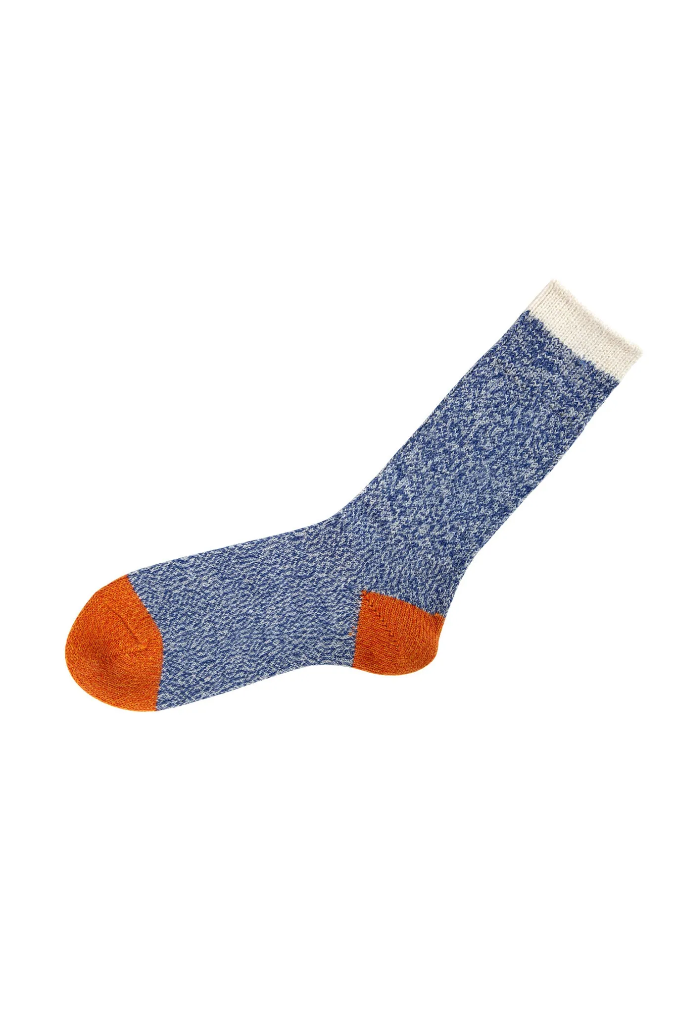 Pata Paca Socks - Melange Blue   Orange