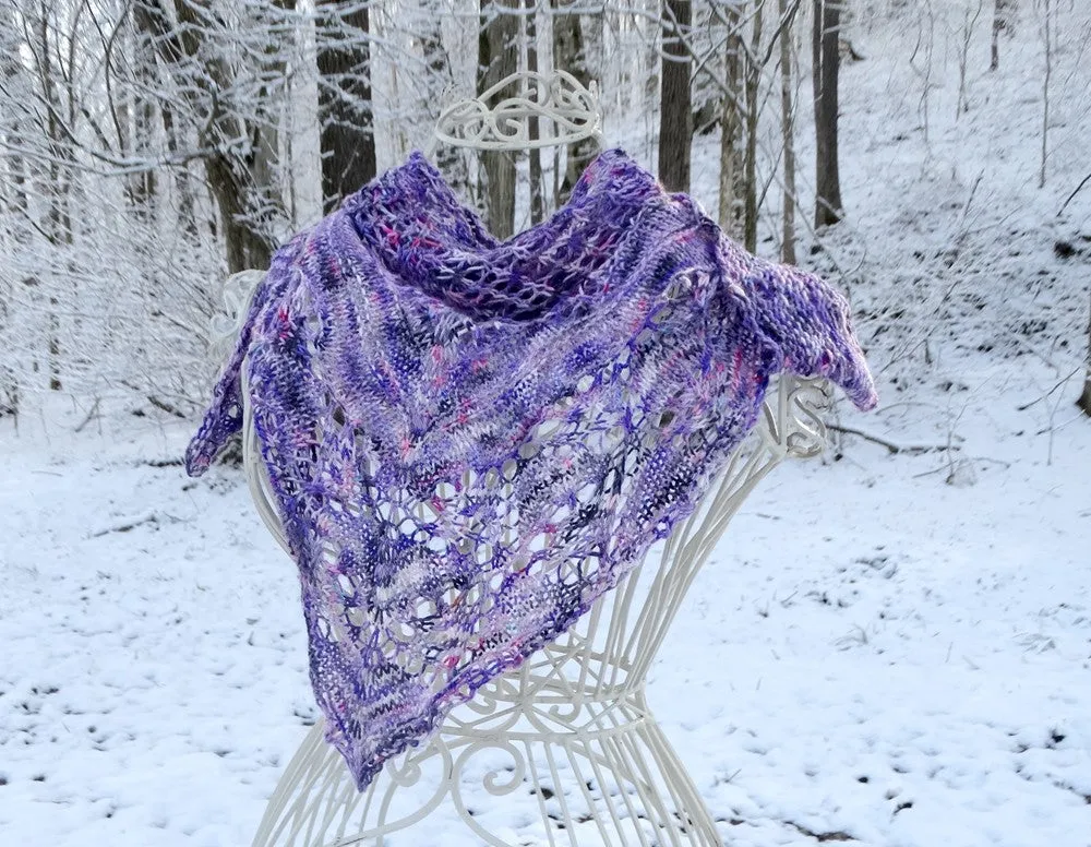 Purple Shawlette