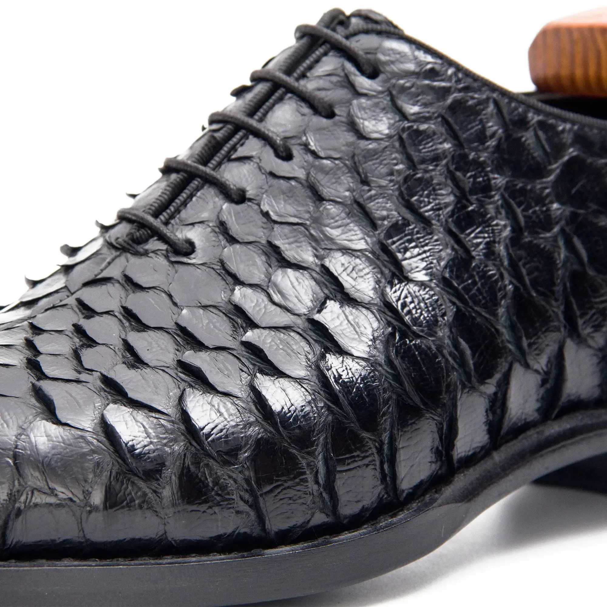 Python leather dress shoes