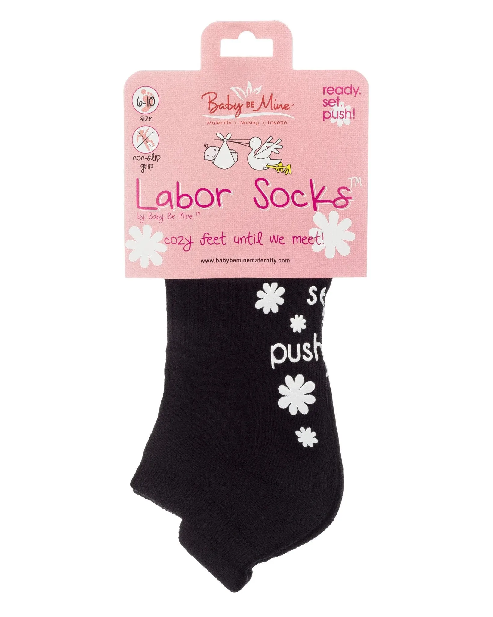 Ready.Set.Push! Labor and Push Socks -Black