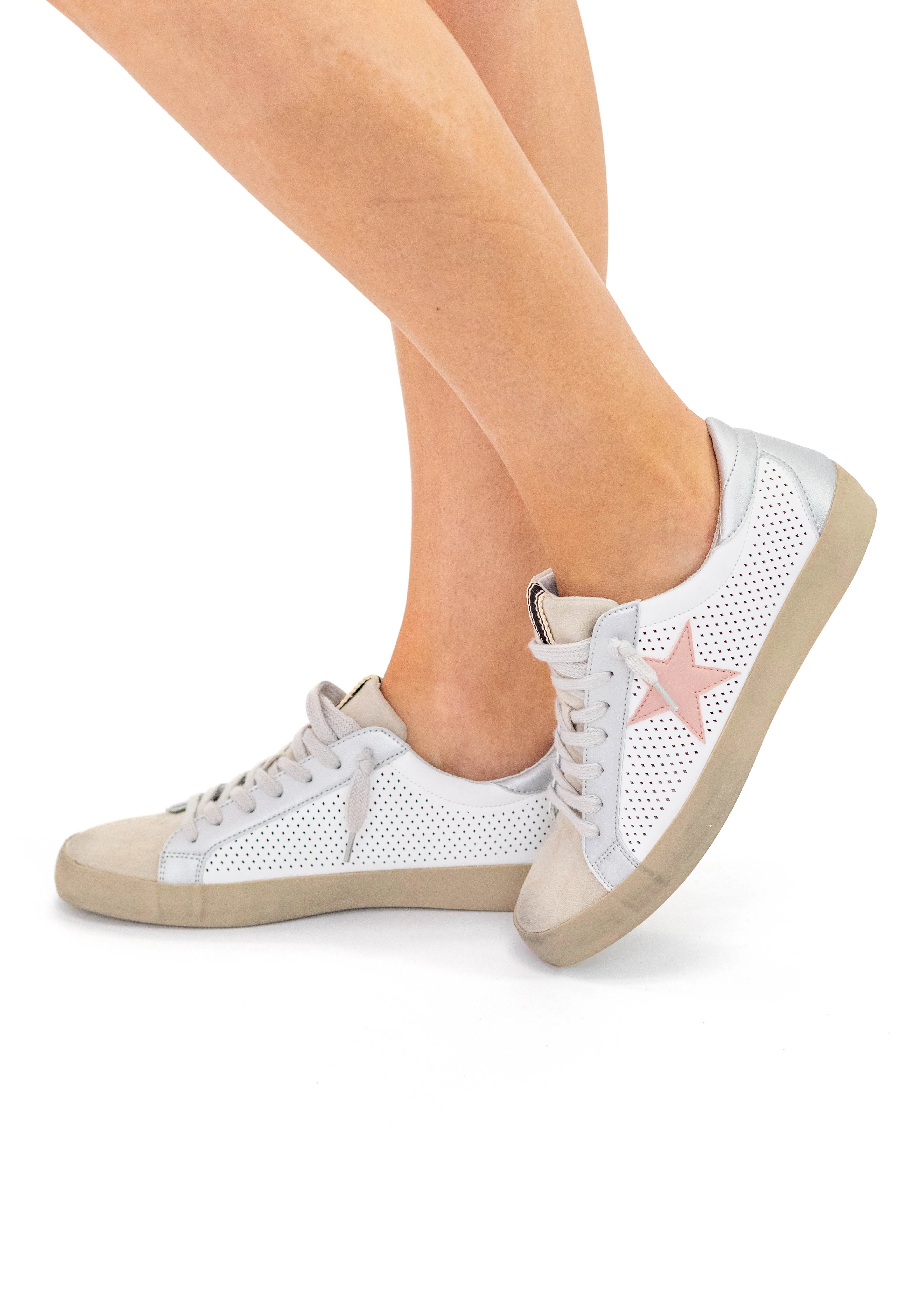 Shu Shop Paula Sneaker - White Perf FINAL SALE