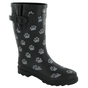 TOSH Dog Paw Short Wellington Boots