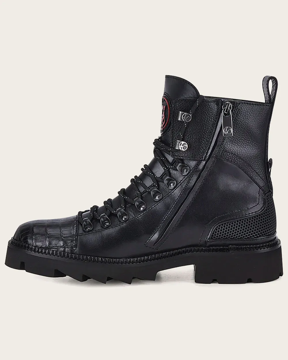 Urban weightless black exotic boot