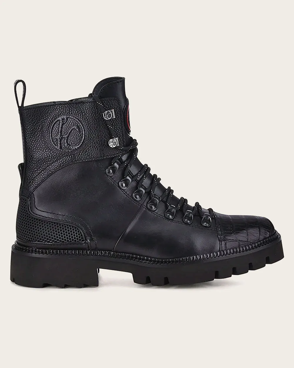 Urban weightless black exotic boot