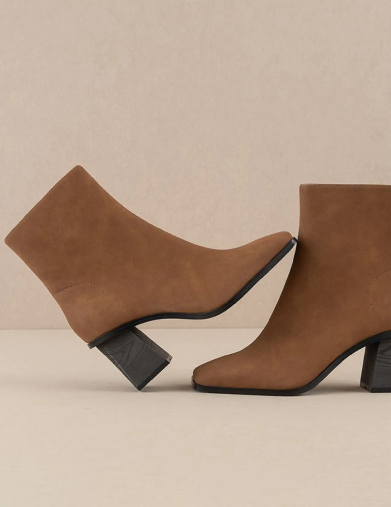 Valerie Coco Square Toe Booties